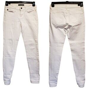 KanCan Jeans Women 26 White Estilo BkE1013R Denim Stretch Pants